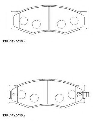 Тормозные колодки ASIMCO KD1787