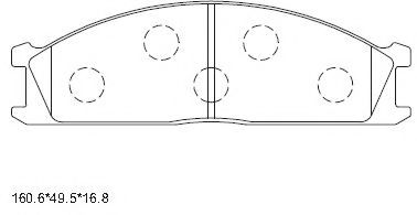 Тормозные колодки ASIMCO KD1792