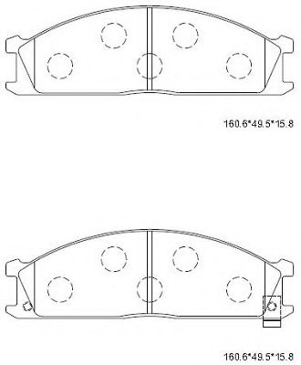 Тормозные колодки ASIMCO KD1792H