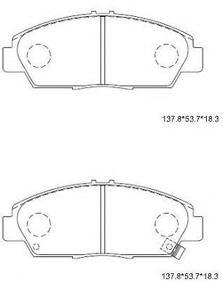 Тормозные колодки ASIMCO KD1793