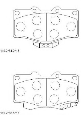 Тормозные колодки ASIMCO KD2203
