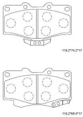 Тормозные колодки ASIMCO KD2203D