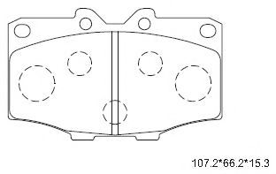 Тормозные колодки ASIMCO KD2259