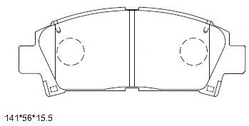 Тормозные колодки ASIMCO KD2267