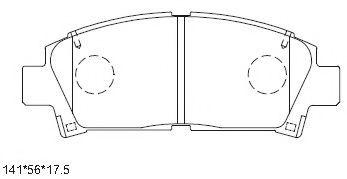Тормозные колодки ASIMCO KD2267D
