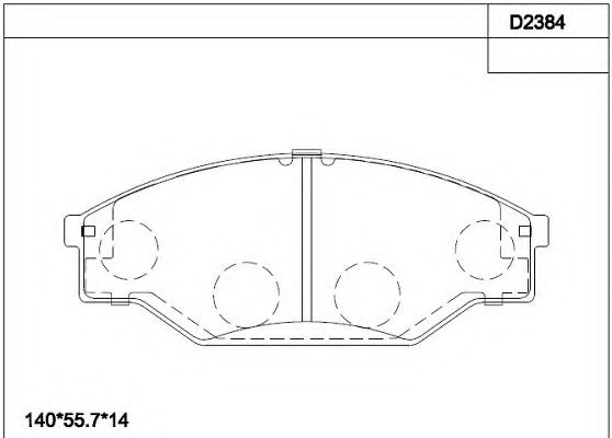 Тормозные колодки ASIMCO KD2384