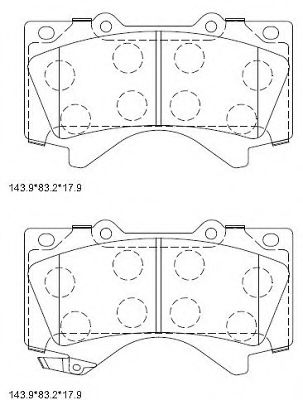 Тормозные колодки ASIMCO KD2387