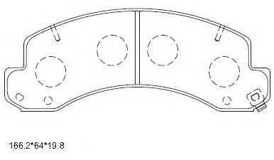 Тормозные колодки ASIMCO KD2441