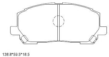 Тормозные колодки ASIMCO KD2457