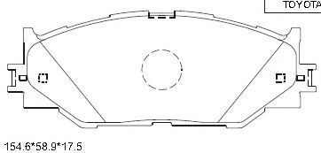 Тормозные колодки ASIMCO KD2502