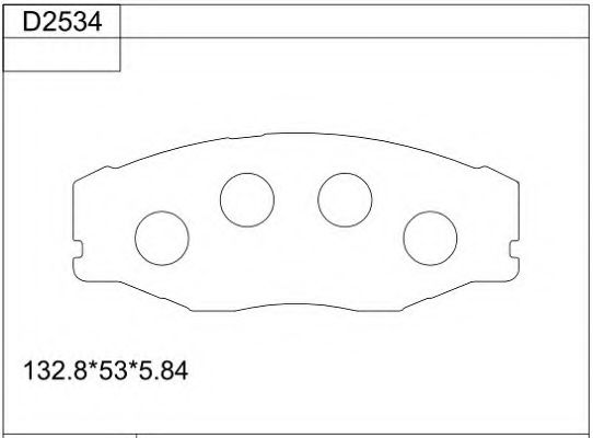 Тормозные колодки ASIMCO KD2534