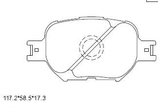 Тормозные колодки ASIMCO KD2603W