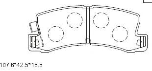 Тормозные колодки ASIMCO KD2636