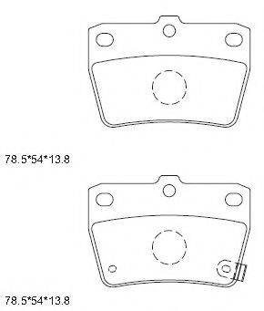Тормозные колодки ASIMCO KD2637