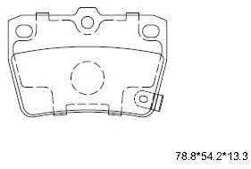 Тормозные колодки ASIMCO KD2637F