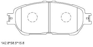 Тормозные колодки ASIMCO KD2639