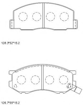 Тормозные колодки ASIMCO KD2685W