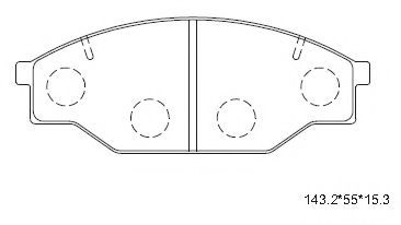Тормозные колодки ASIMCO KD2689