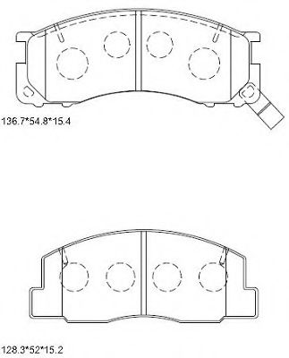 Тормозные колодки ASIMCO KD2691