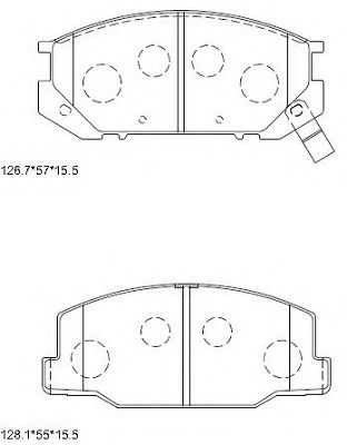 Тормозные колодки ASIMCO KD2692