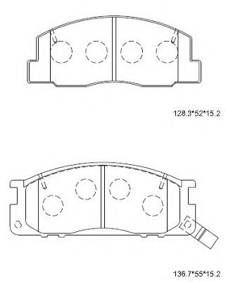 Тормозные колодки ASIMCO KD2693