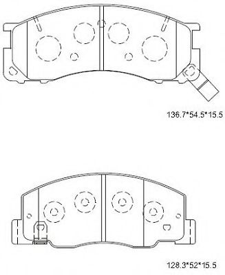 Тормозные колодки ASIMCO KD2694