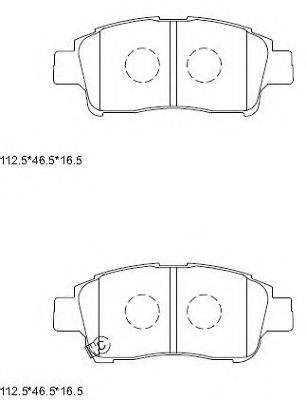 Тормозные колодки ASIMCO KD2701
