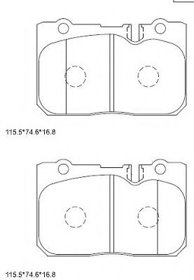 Тормозные колодки ASIMCO KD2708