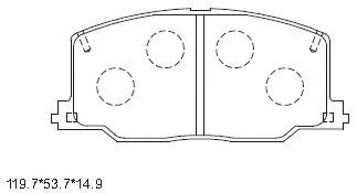 Тормозные колодки ASIMCO KD2710