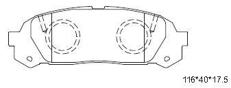 Тормозные колодки ASIMCO KD2715