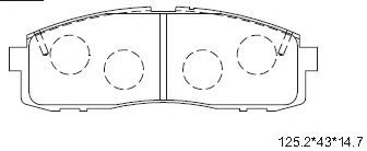 Тормозные колодки ASIMCO KD2719