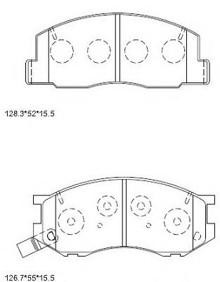 Тормозные колодки ASIMCO KD2727