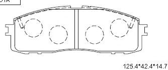 Тормозные колодки ASIMCO KD2733