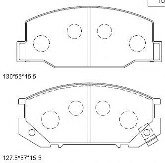 Тормозные колодки ASIMCO KD2738