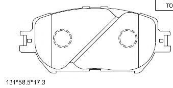 Тормозные колодки ASIMCO KD2739