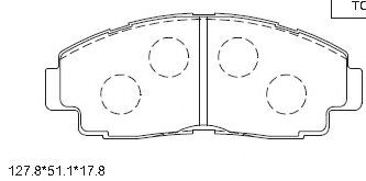 Тормозные колодки ASIMCO KD2744