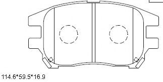 Тормозные колодки ASIMCO KD2747