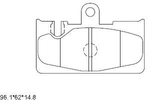 Тормозные колодки ASIMCO KD2752