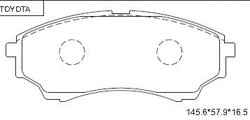 Тормозные колодки ASIMCO KD2759