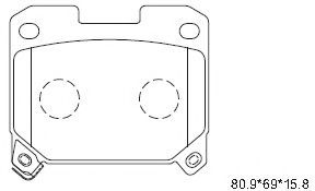 Тормозные колодки ASIMCO KD2760