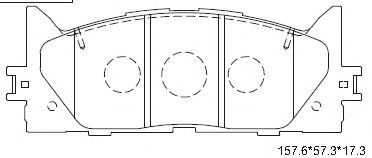Тормозные колодки ASIMCO KD2765