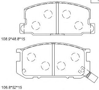 Тормозные колодки ASIMCO KD2769