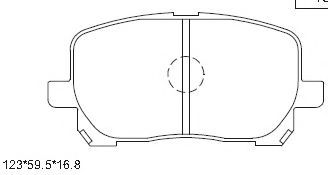Тормозные колодки ASIMCO KD2770