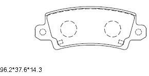 Тормозные колодки ASIMCO KD2777