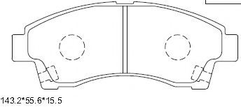 Тормозные колодки ASIMCO KD3302