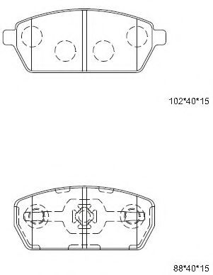 Тормозные колодки ASIMCO KD3311