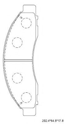 Тормозные колодки ASIMCO KD3400