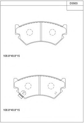 Тормозные колодки ASIMCO KD3503