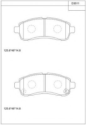 Тормозные колодки ASIMCO KD3511