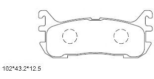 Тормозные колодки ASIMCO KD3713
